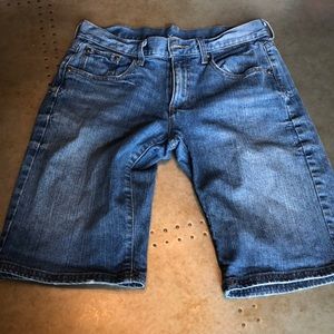 Garnet Hill Bermuda Denim Shorts
